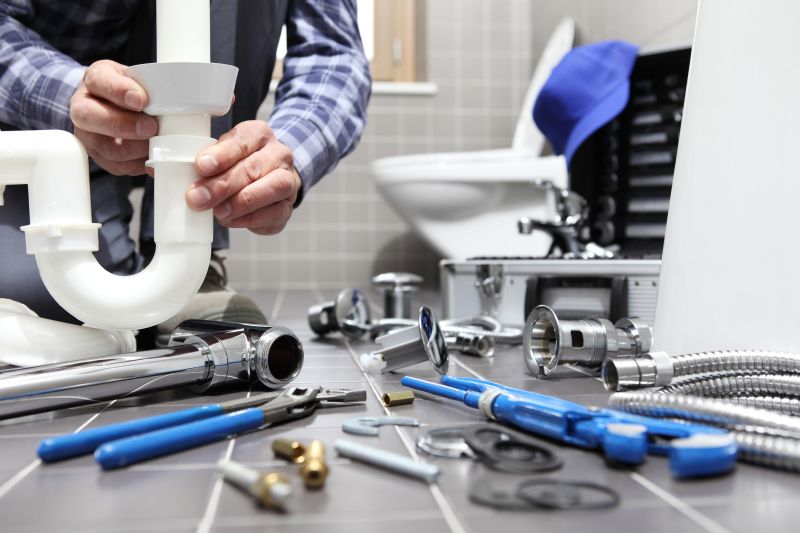 Emergency plumbing technician
